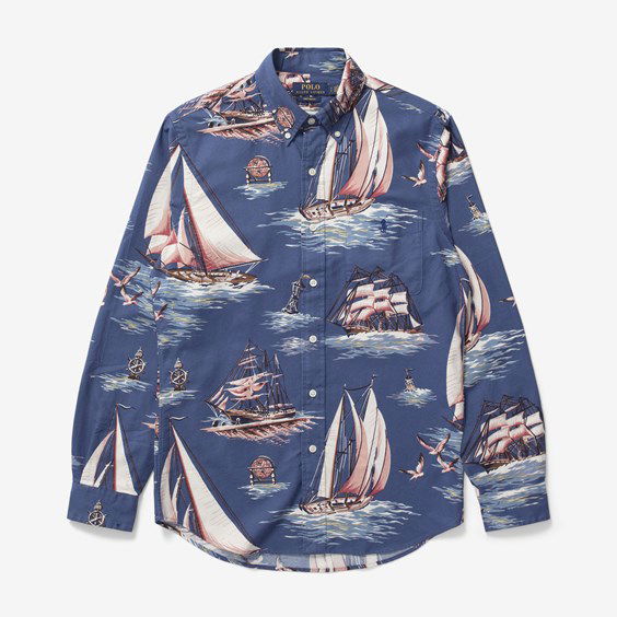 Košeľa Polo by Ralph Lauren Sport Shirt Modrá | 710914024001, 0