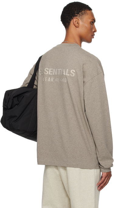 Tričko Fear of God Fear of God ESSENTIALS Classic Fit Long Sleeve T-Shirt Šedá | 125SP254203F, 2