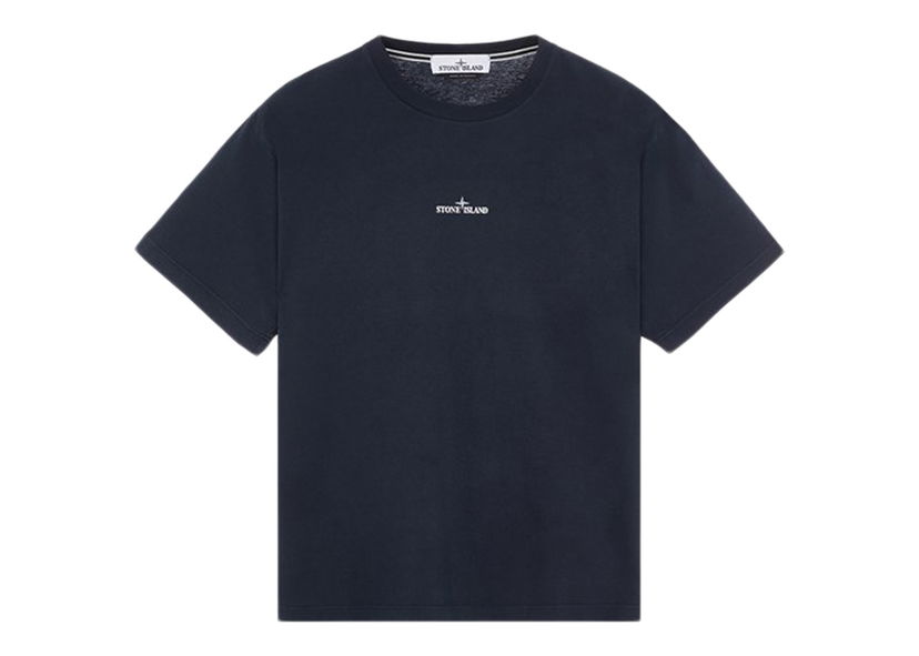Tričko Stone Island Short Sleeve 'Scratched Paint One' T-Shirt Dark Blue Čierna | 80152RC89 - V0024