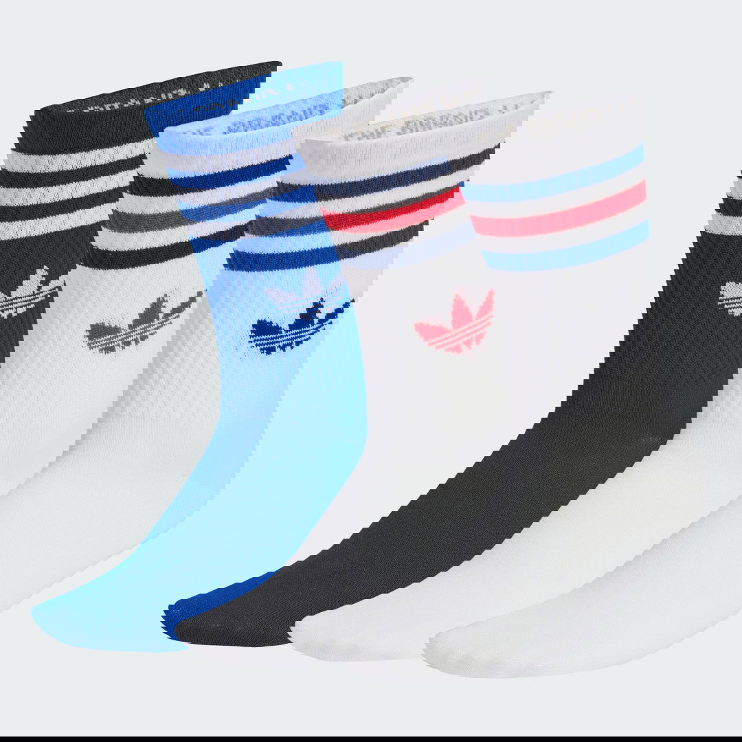 Ponožky adidas Performance 3-Stripes Crew Socks 3-Pack Rôznofarebný | KD8252, 0