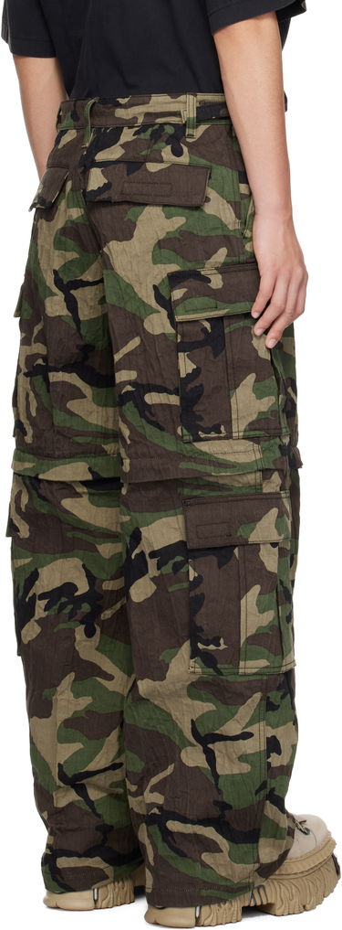 Cargo nohavice VETEMENTS Vetements Runway Metalized Wrinkled Cargo Pants Zelené | UA66PA100X, 2