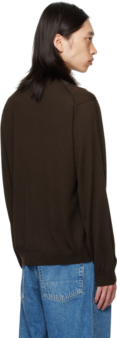 Sveter OUR LEGACY Our Legacy Evening Argyle Cardigan Hnedá | M4253EP, 2