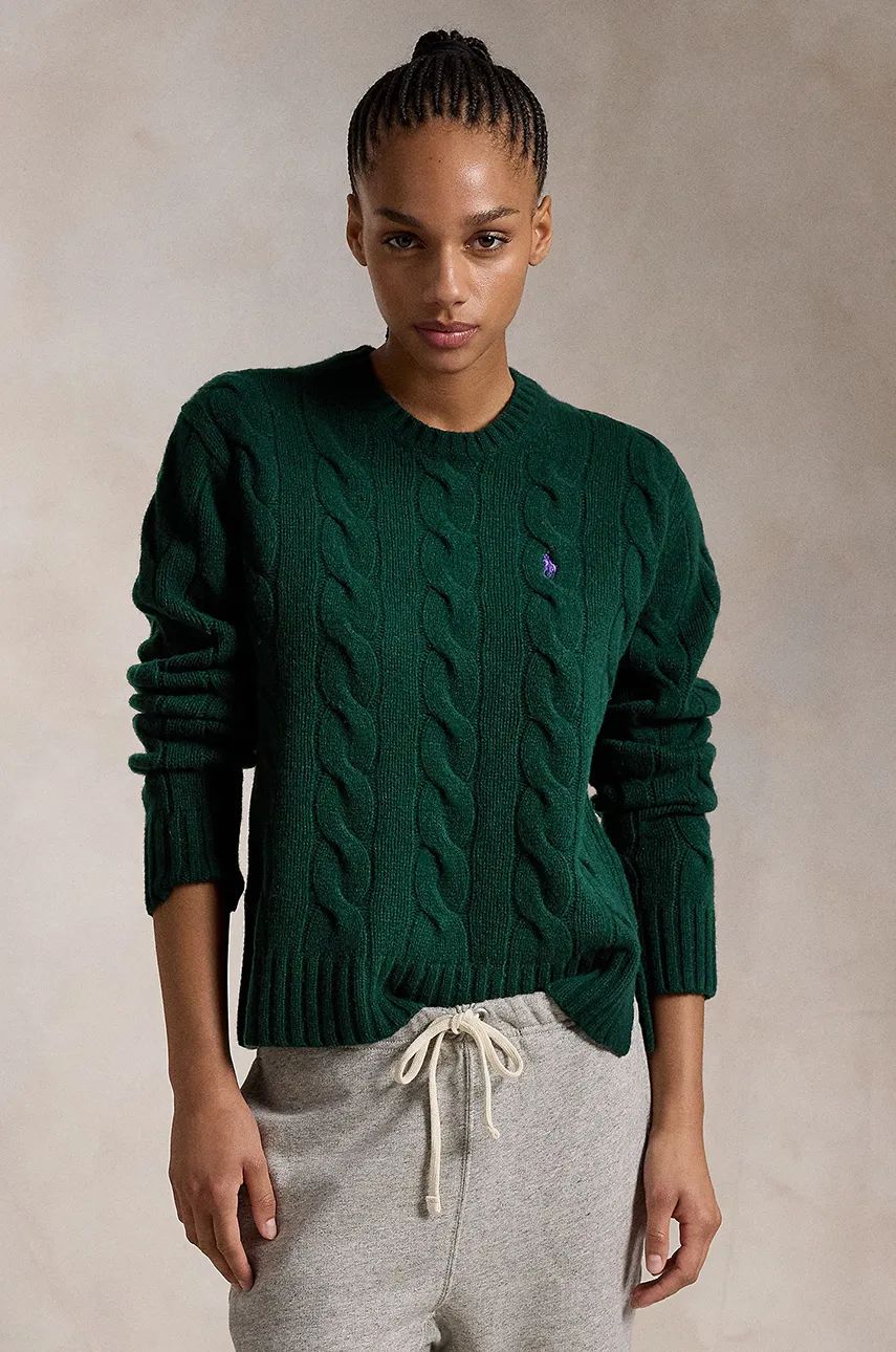 Cable-Knit Wool Sweater