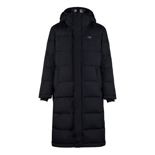 Prešívaná bunda New Balance Long Hooded Down Coat Čierna | NP84V023-BK