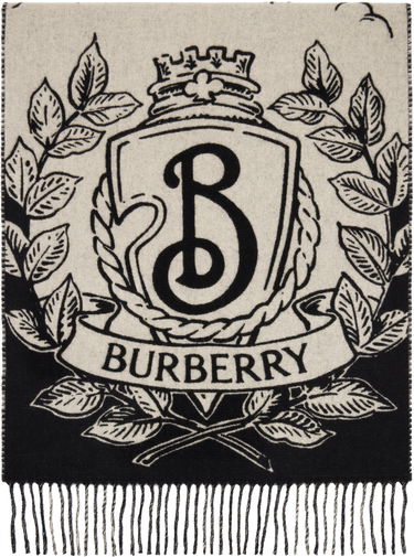 Šál Burberry Burberry Reversible Knight Crest Scarf Béžová | 8109372, 0