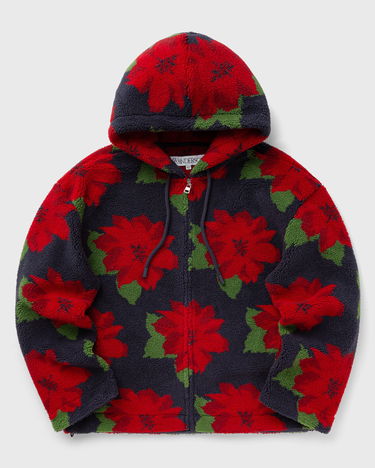 Bunda JW Anderson JWA FLEECE HOODED JACKET Červená | JK0324-PG1586-888, 0