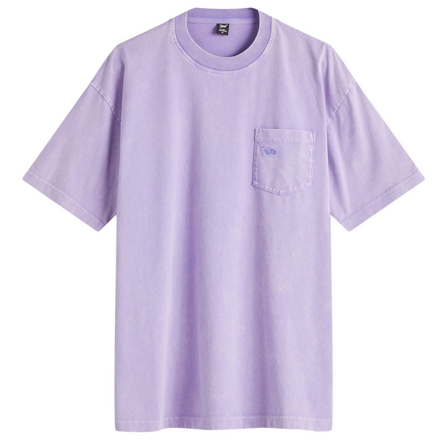 Tričko Patta Patta Basic Washed Pocket T-Shirt Fialová | POC-BS25-1000-290-0022-175, 0