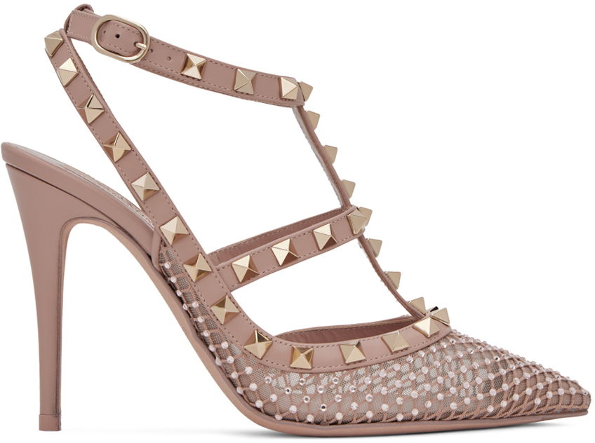 Tenisky a topánky Valentino Garavani Pink Rockstud Mesh Béžová | 4W2S0393NCE, 0