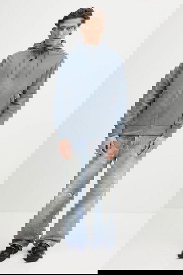 Mikina C.P. Company Smooth Full-Zip Hoodie with Hood Drawstrings and Zip Pockets Modrá | 18CMSS028A005086W, 6