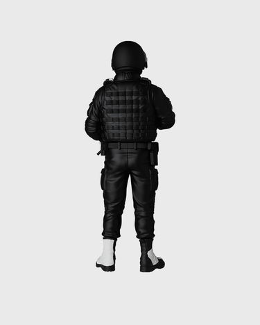 Home decor Medicom Toy Brandalism Riot Cop Statue Čierna | MED2407, 2