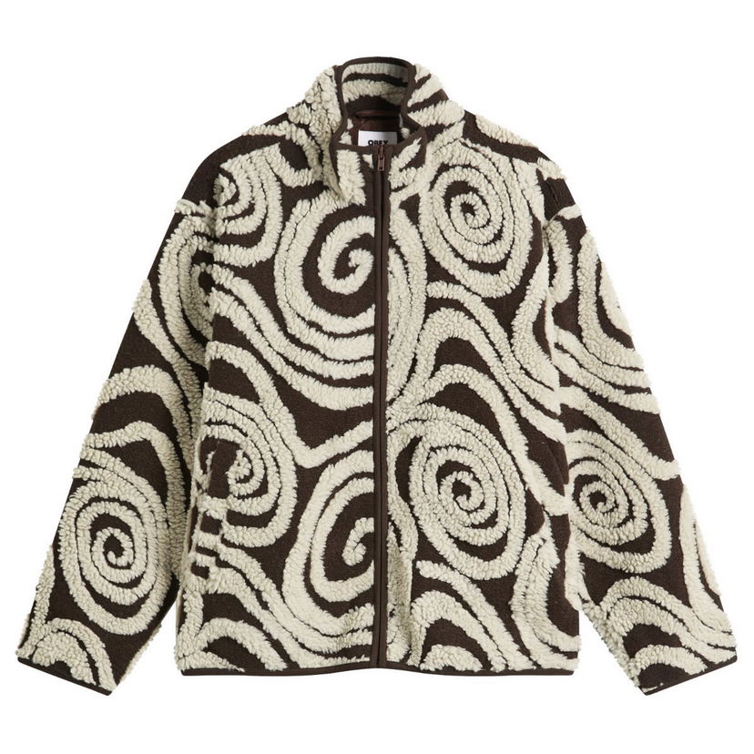 Bunda OBEY Swirls Jacquard Zip Jacket Rôznofarebný | 221800445-BWM
