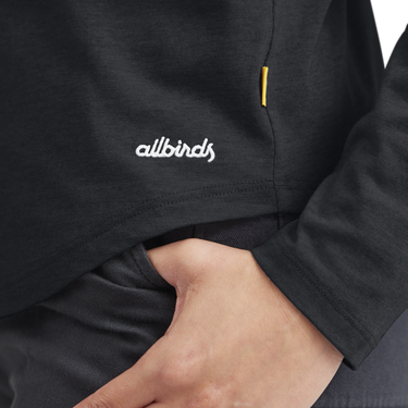 Tričko Allbirds Merino Wool Long Sleeve T-Shirt, Size XS Čierna | A11503W, 3