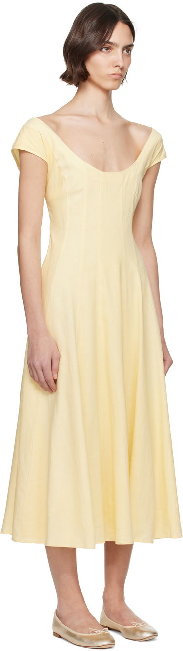 Šaty GUIZIO Guizio Leila Midi Dress Žltá | S25404W085, 1