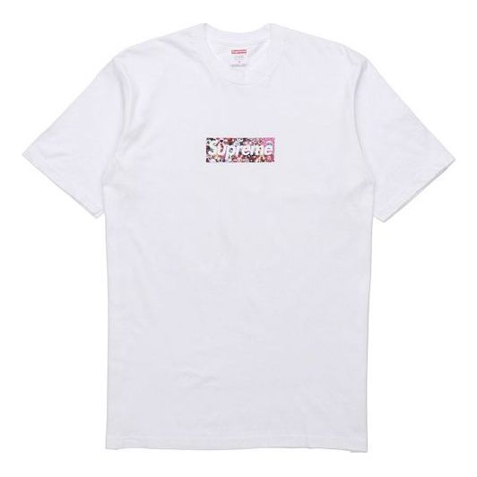 Tričko Supreme Floral Box Logo Graphic T-Shirt Biela | SUP-SS20-590, 0