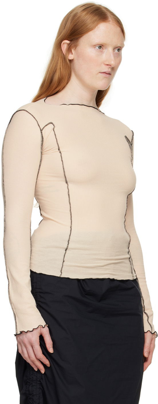 Tričko Baserange Long Sleeve T-Shirt Béžová | TTML-RB-SU24, 1