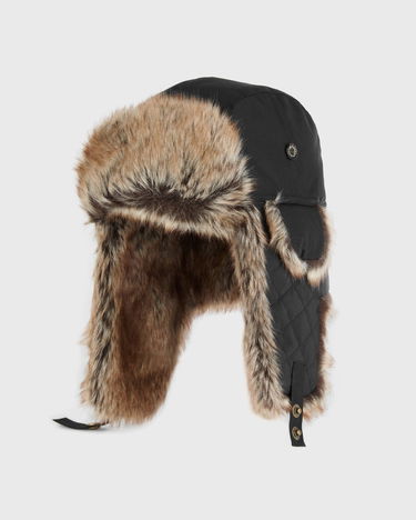 Klobúk Barbour Cleadon Faux Fur Trapper Hat Čierna | MHA0711BK11, 0