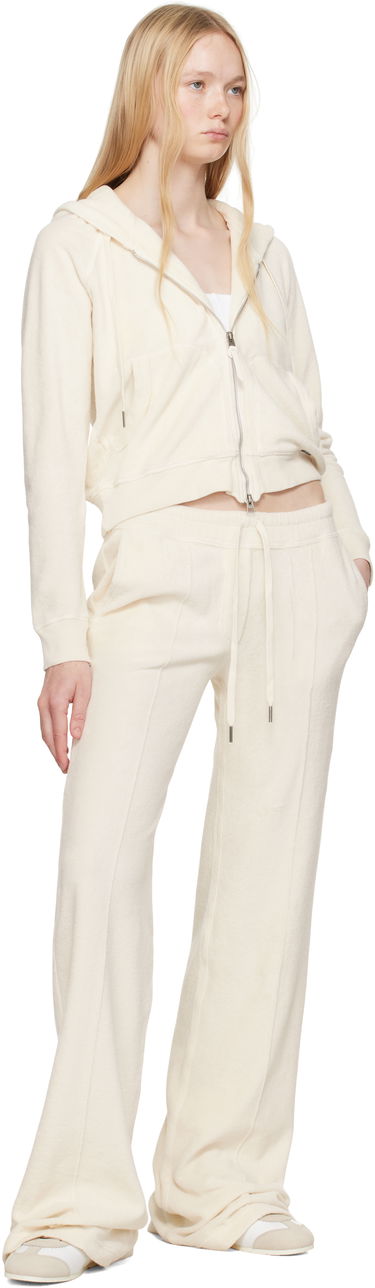 Mikina Tom Ford TOM FORD Terrycloth Zip-Up Hoodie Biela | FLJ062-FAX830, 3