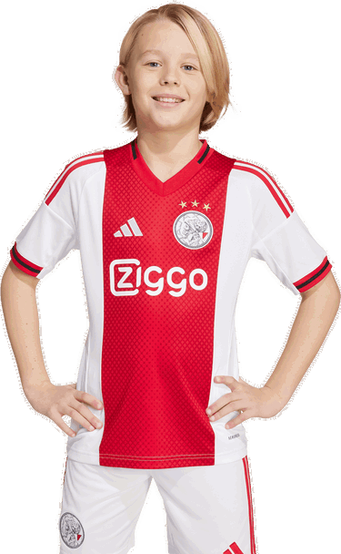 Dres adidas Performance Ajax Amsterdam 25/26 Home Jersey Kids Červená | JI7217, 3