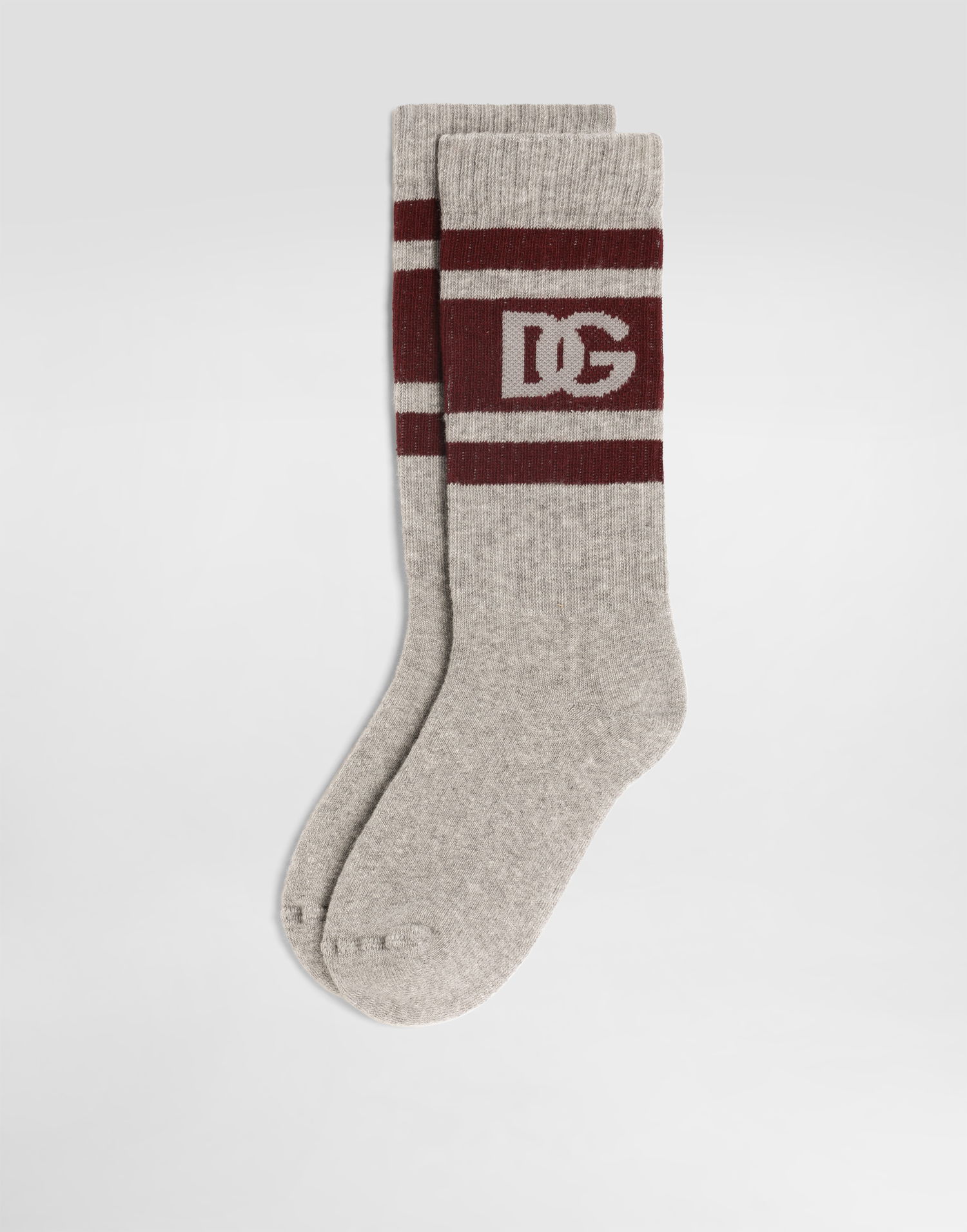 Ponožky Dolce & Gabbana Socks With Intarsia Logo Vínová | LBKAC5JBCI6N0040, 1