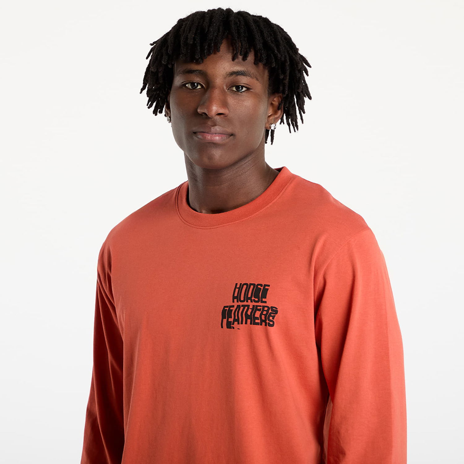 Tričko Horsefeathers Horsefeathers Xerox Long Sleeve T-Shirt Oranžová | SM1375B, 1
