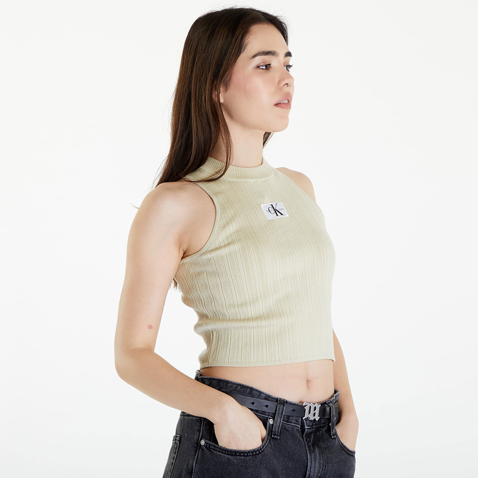 Woven Label SweaterTank Top