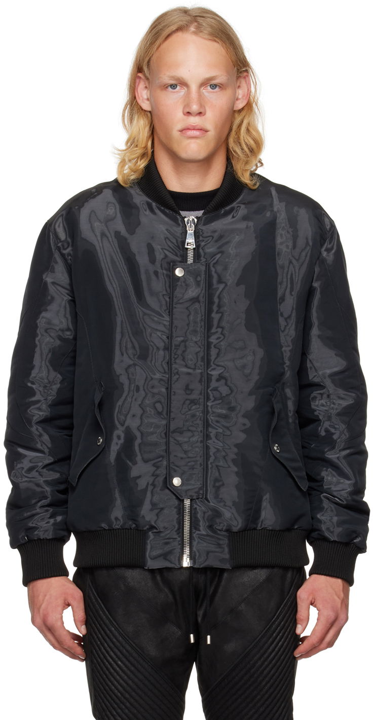Bomber bunda Balmain Balmain Padded Bomber Jacket Čierna | YH0TF270XD49