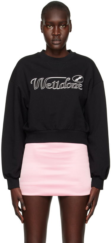 Sveter We11done We11done Cropped Sweatshirt Čierna | WD-TS3-22-860-W-BK, 0