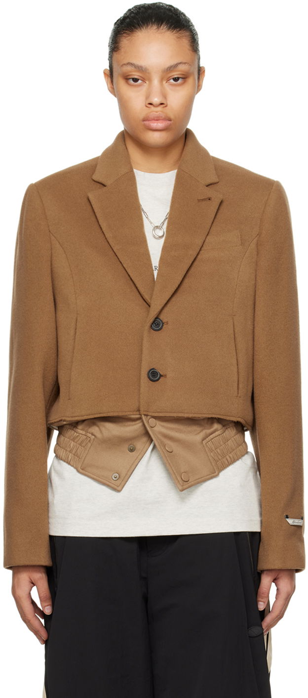 Paneled Cropped Blazer