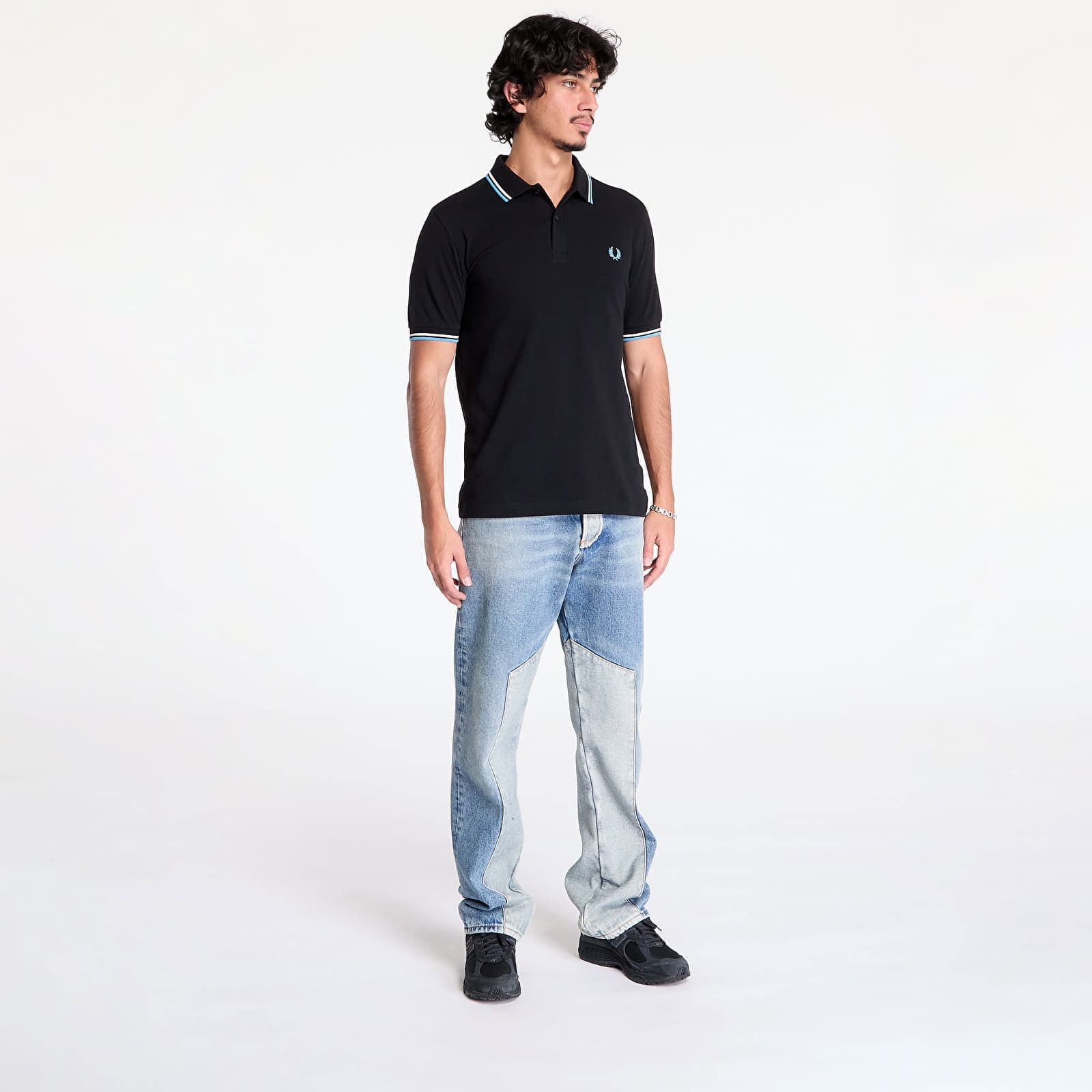 T-shirt The Twin Tipped Shirt Black/ Ecru/ Soft blue M