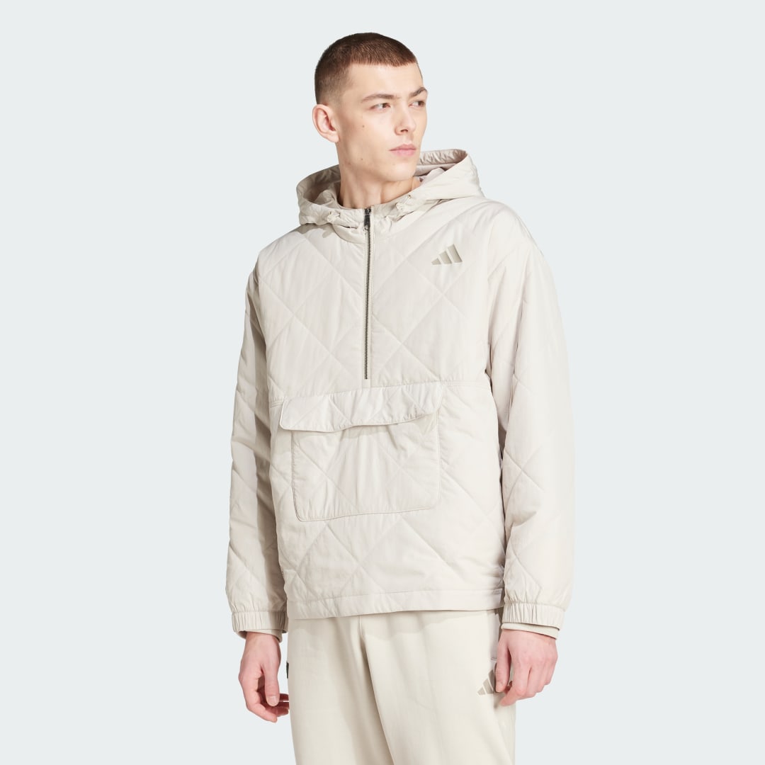 Vetrovka adidas Performance Mercedes AMG Petronas Formula One Team Premium Hooded Anorak Béžová | JW3084, 0