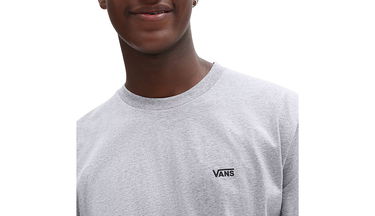 Tričko Vans Left Chest Logo Tee Šedá | VN0A3CZEATJ, 4