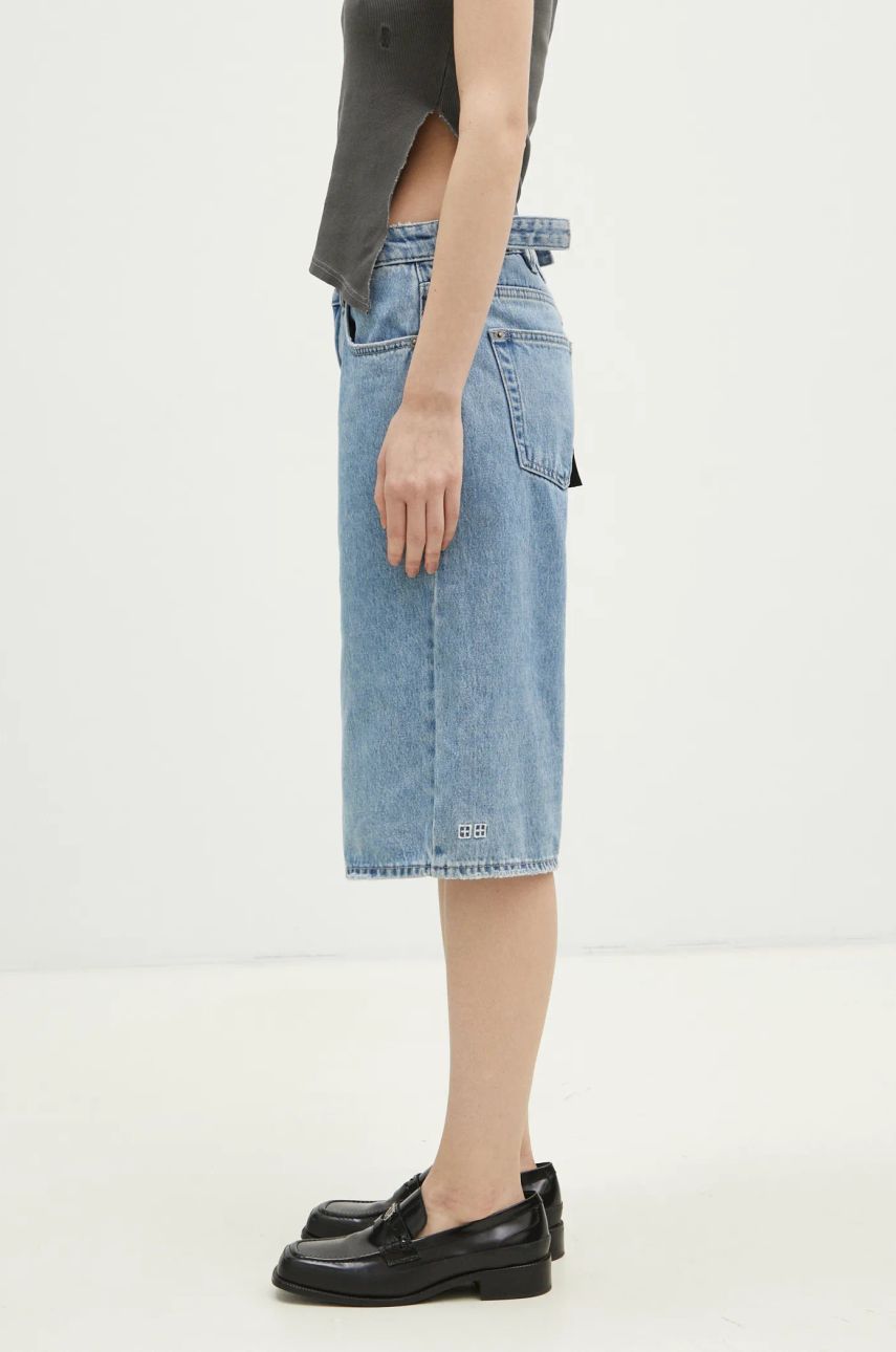 Šortky Ksubi KSUBI Low Rider High Waist Long Denim Shorts Modrá | WPS24WA012, 1