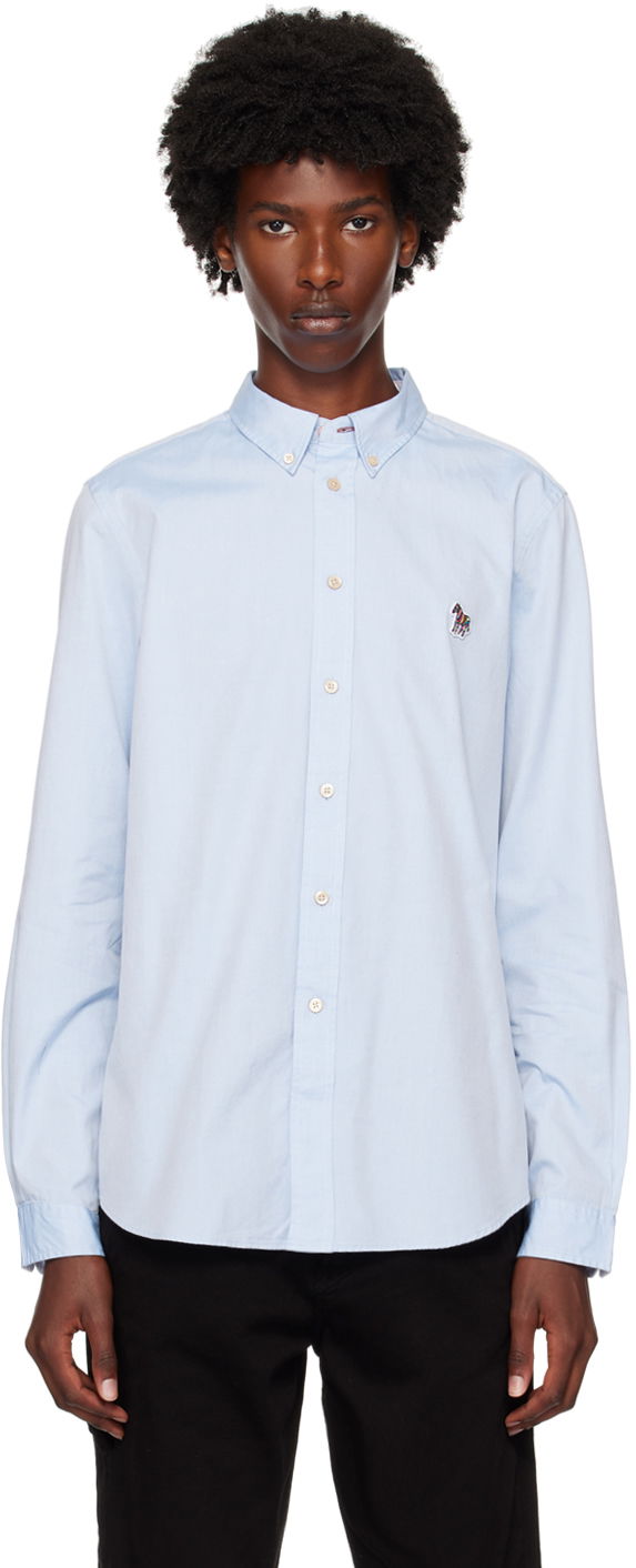 Košeľa Paul Smith PS Paul Smith Zebra Oxford Shirt Modrá | M2R-599R-FZEBRA-44