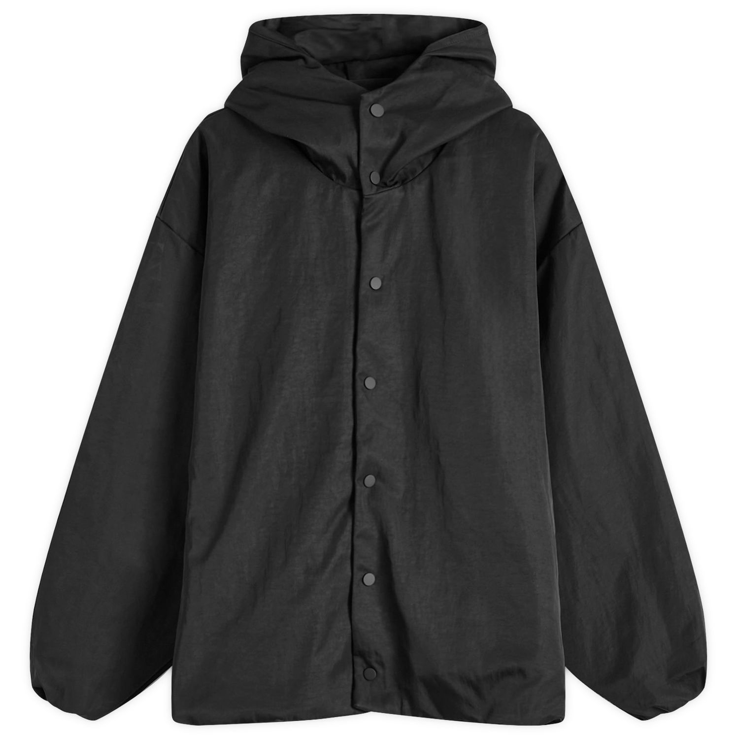 Parka Fear of God ESSENTIALS Textured Nylon Hooded Jacket Čierna | 202BT246370F, 0