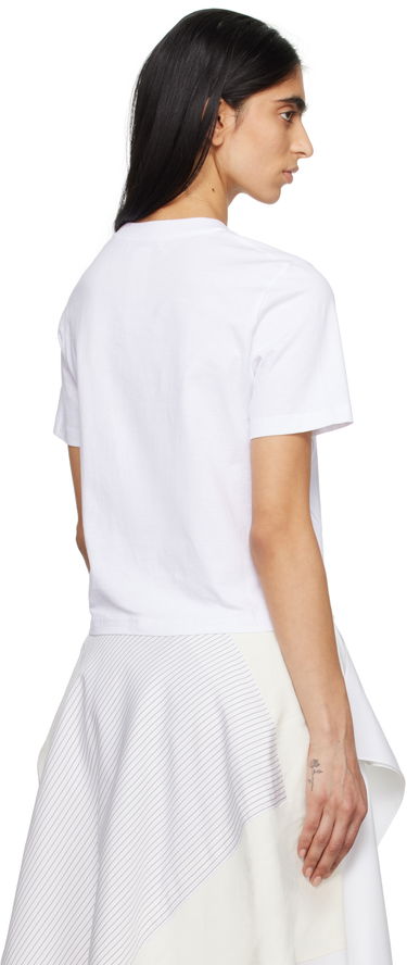 Crop Top JW Anderson JW Anderson Anchor Logo Cropped T-Shirt Biela | JT0259-PG1715, 2
