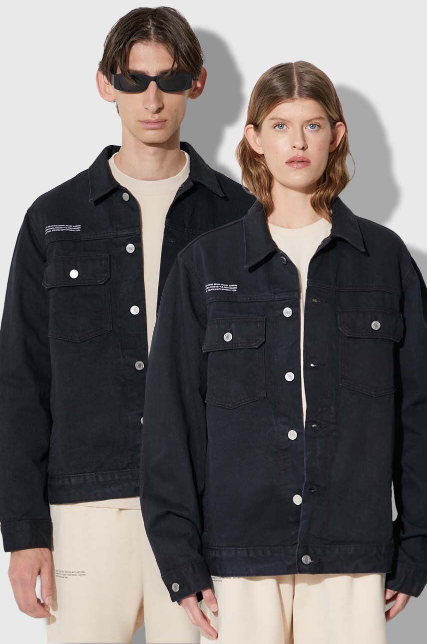 Bunda PANGAIA Pangaia Denim Jacket Čierna | 10000973, 0