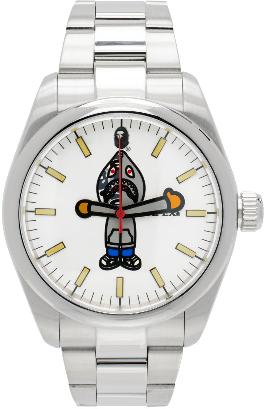 Hodinky BAPE Shark Seijin M Analog Watch Metalická | 001WHK201305M, 0