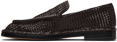 Tenisky a topánky Bottega Veneta Bottega Veneta Square-Toe Woven Loafers Hnedá | 827137V5R702113, 2