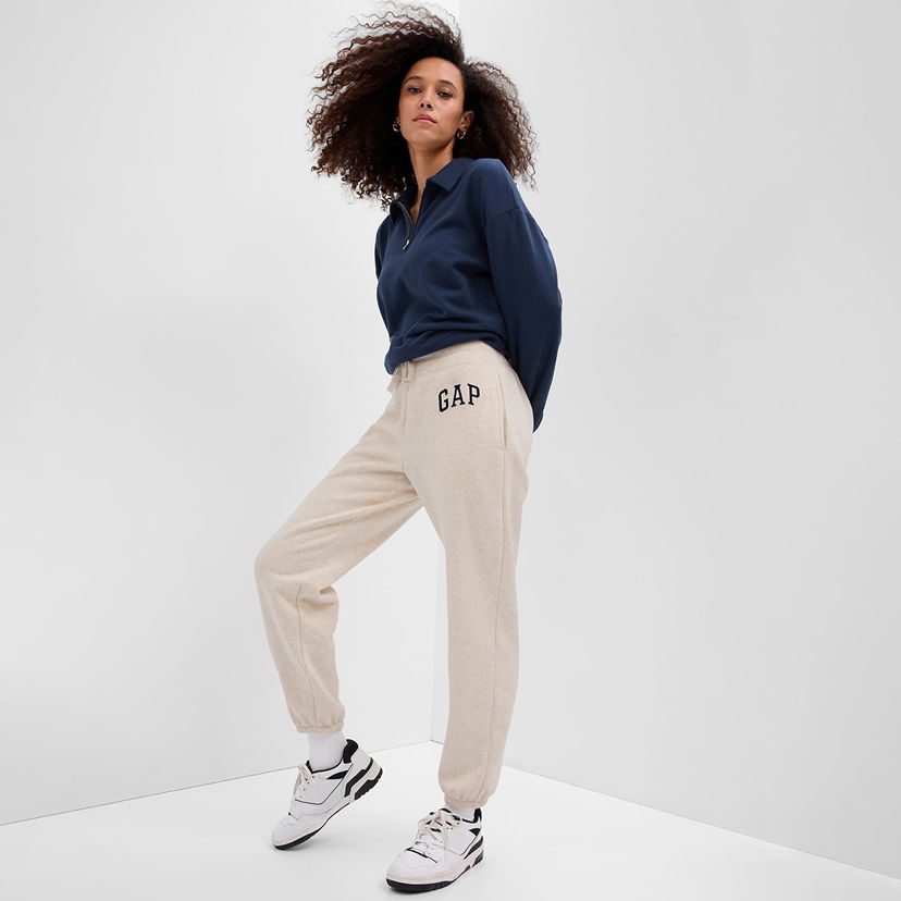 Tepláky GAP Logo Joggers Oatmeal Heather Béžová | 463492-12