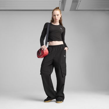 Cargo nohavice Puma WARDROBE ESS Cargo Track Pants Čierna | 629756_01, 3