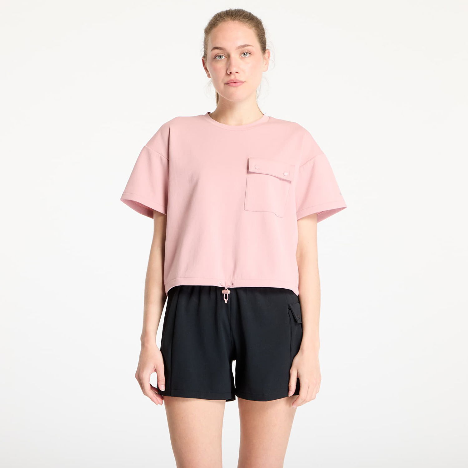 Crop Top Columbia Columbia Granite Point Knit Short Sleeve T-Shirt Ružová | 2118831659, 0