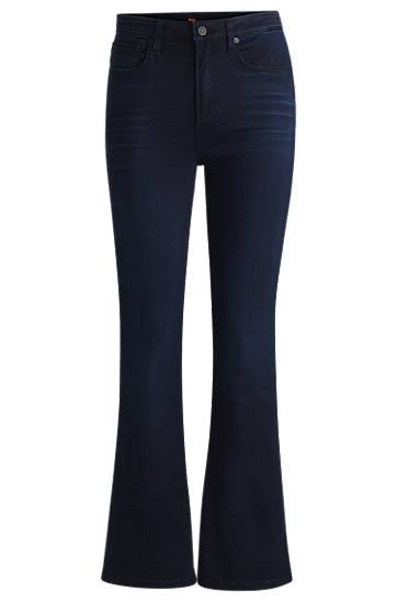 Džínsy BOSS Slim Fit Flared Stretch Denim Jeans Navy | 50527345, 0