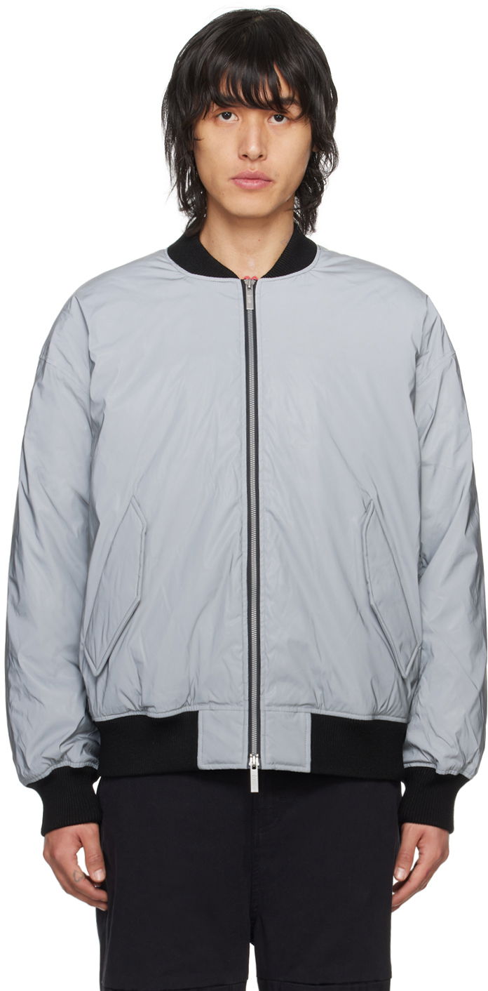 Reflective Down Bomber Jacket