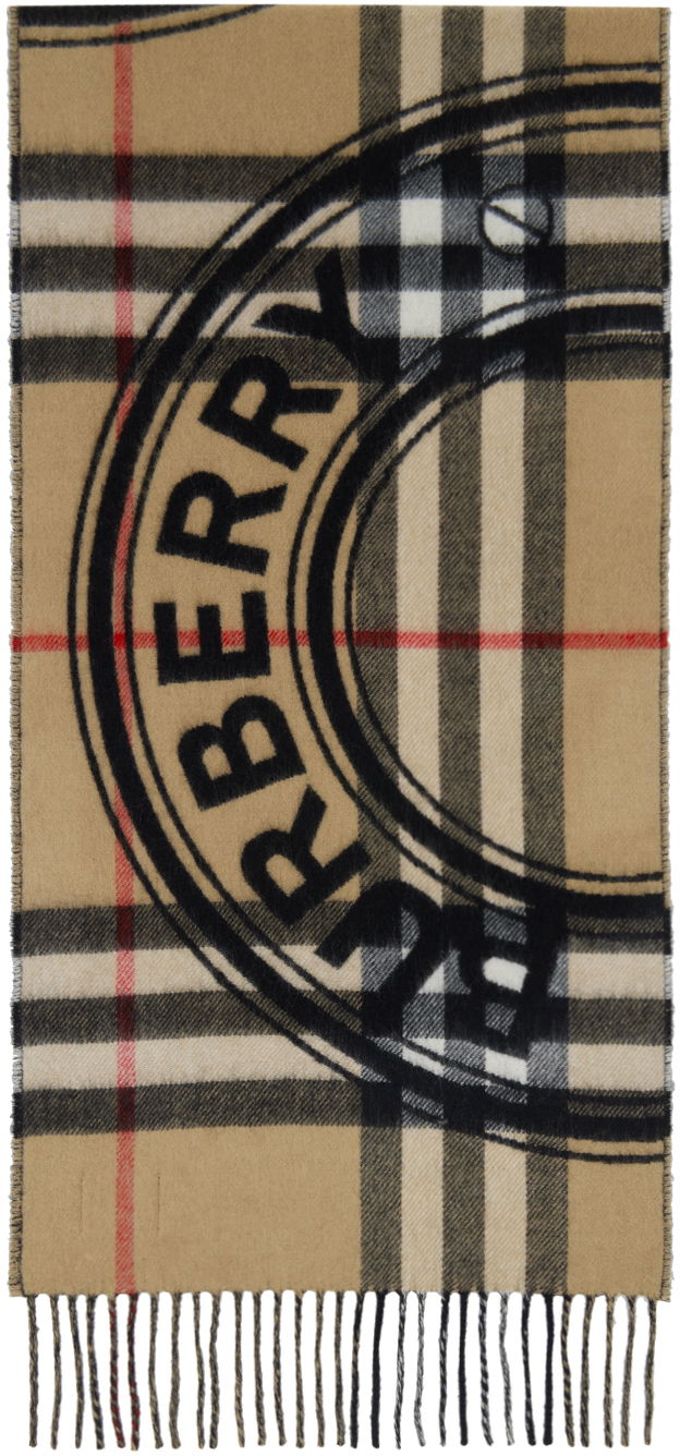 Šál Burberry Montage Scarf Beige Béžová | 8059391