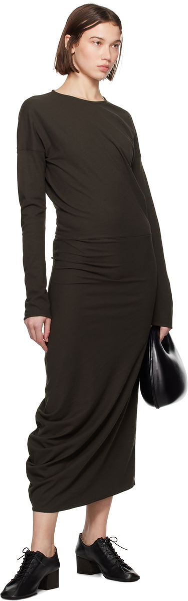 Šaty LEMAIRE Lemaire Women's Twisted Long Sleeve Midi Dress Zelené | DR1085 LJ1025, 3