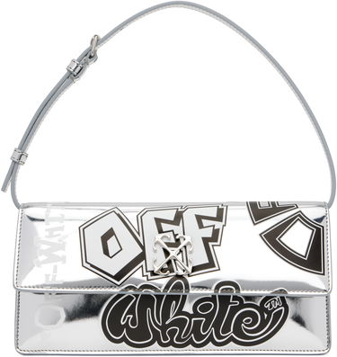 Kabelka Off-White Jitney 1.0 Printed Shoulder Bag Metalická | OWNN172S25FAB0027210, 0