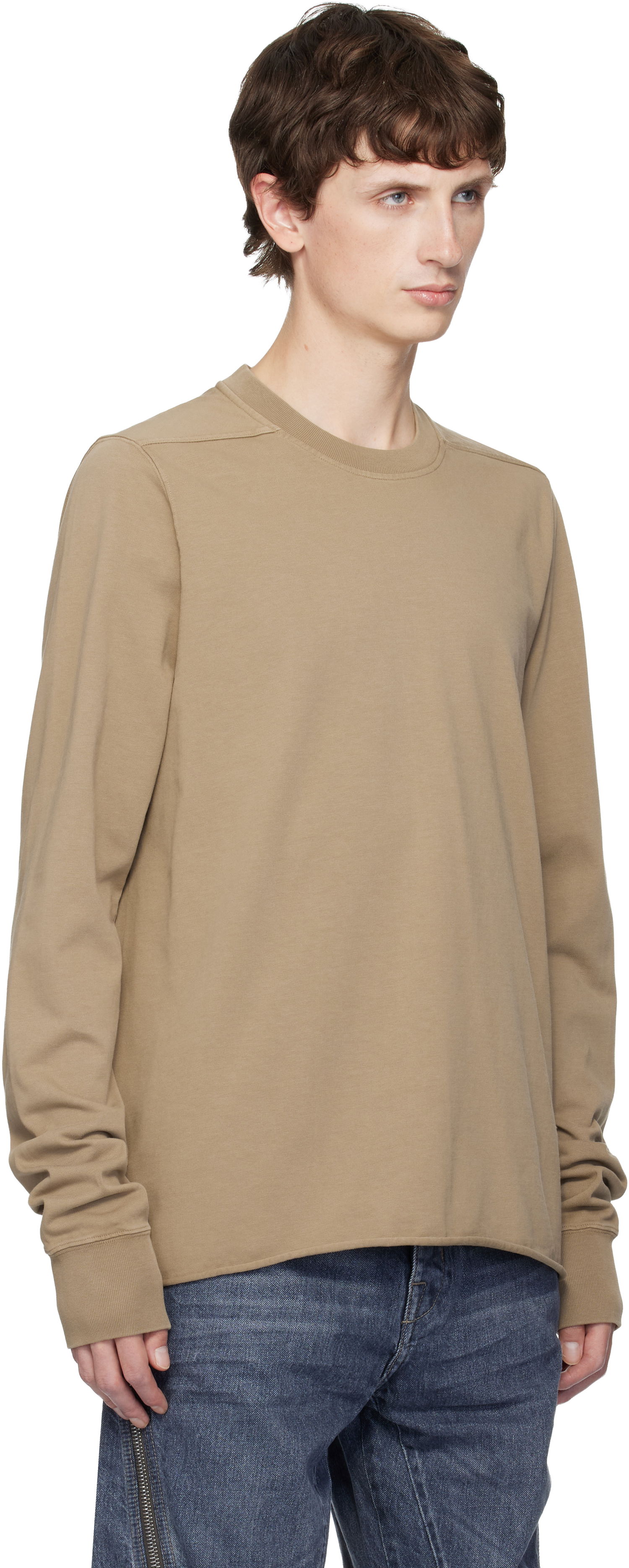 Mikina Rick Owens DRKSHDW Concordians Crewneck Sweatshirt Béžová | DU02E7279 RIGP, 1