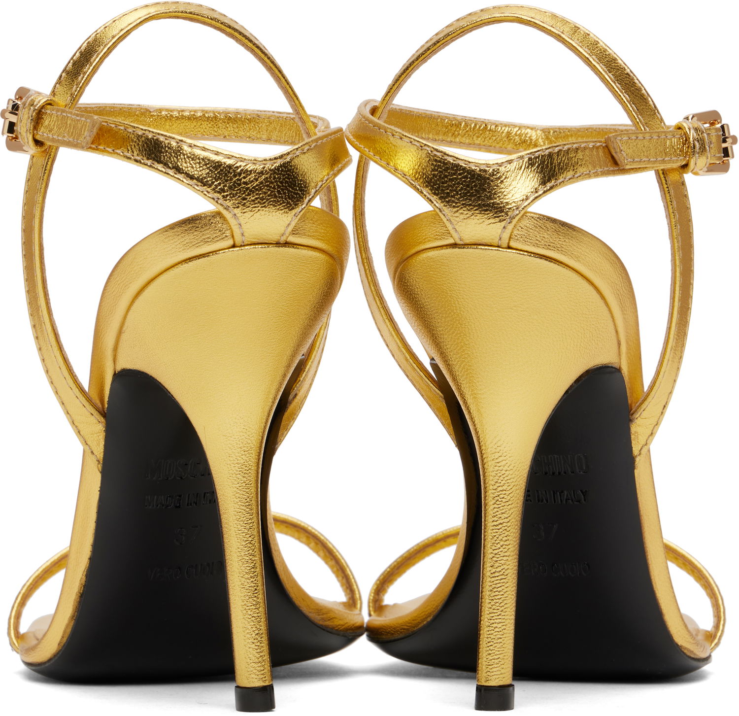 Starostlivosť o obuv Moschino Moschino Tina Heeled Sandals Metalická | MA1655AC1M MC0 901, 1