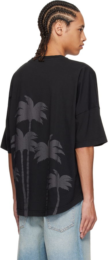 Tričko Palm Angels Palm Angels Palms Over T-Shirt Čierna | PMAA002S25JER0041313, 2