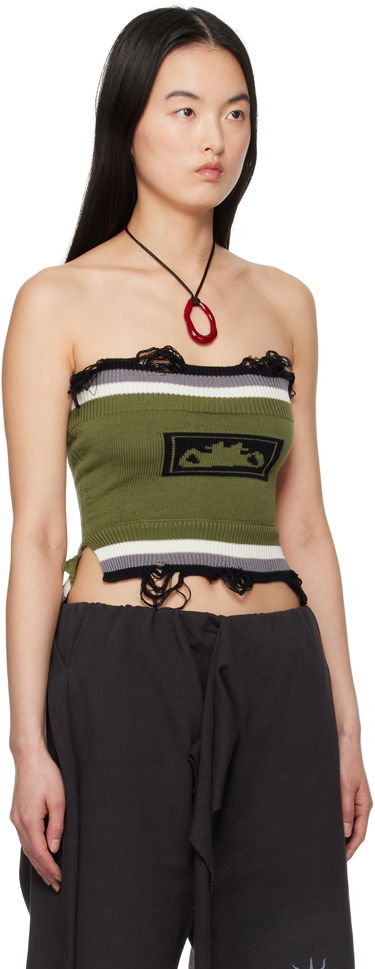 Tielko Ottolinger Ottolinger Knit Tube Top Zelené | 10710170701, 1